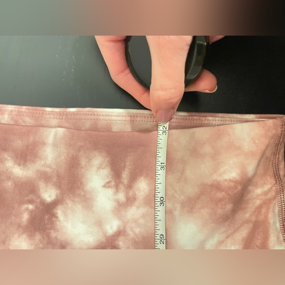 Banana Republic Pink Tie Dye High Rise 7/8 Pink Leggings Size Medium - Picture 6 of 9